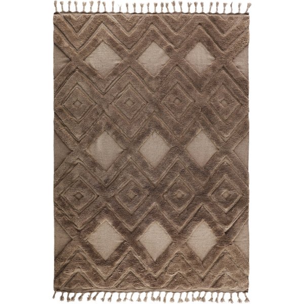 Dahliawollen vloerkleed - Donkerbruin Dahliawollen vloerkleed - Donkerbruin