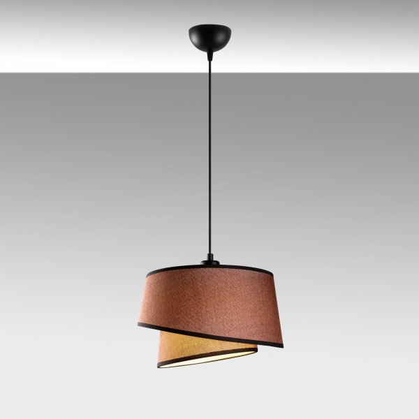 Stage taklampa 32 cm - Mrkbrun