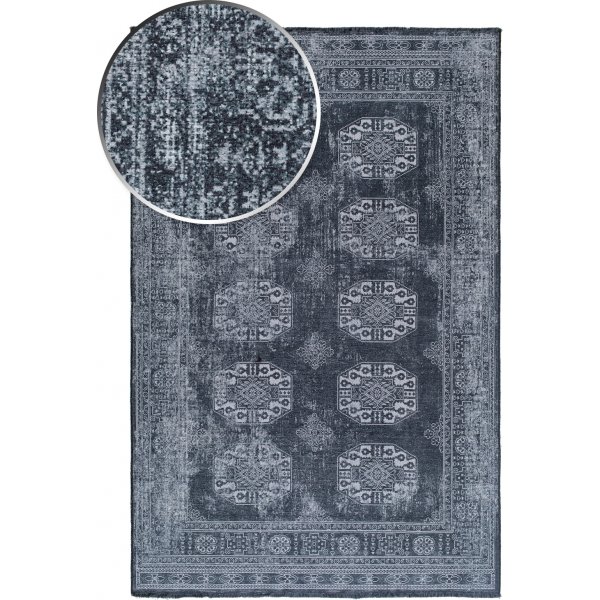 Tapis en coton Adana Boccara Noir
