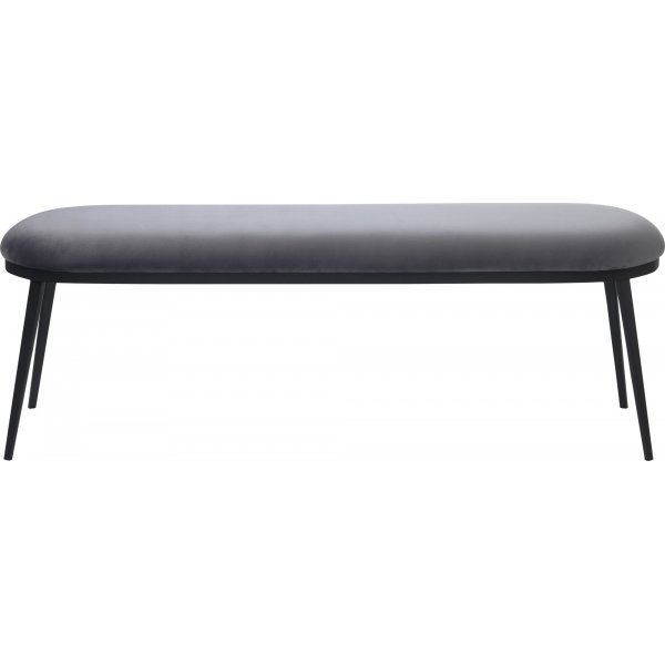 Banc Billy en velours gris Banc Billy en velours gris