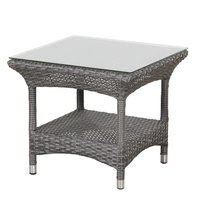 Oakland sidebord glastopp 50x50 cm Oakland sidebord glastopp 50x50 cm