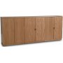 Level sideboard i oljad ek med slta drrar B210 cm