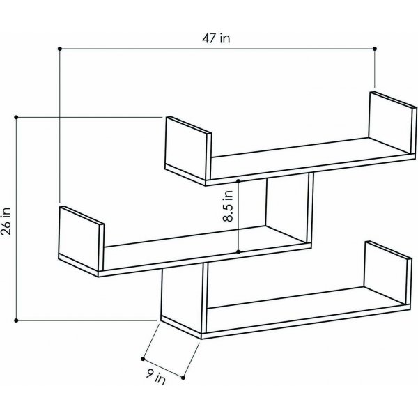 Tibet wandplank - Antraciet Tibet wandplank - Antraciet