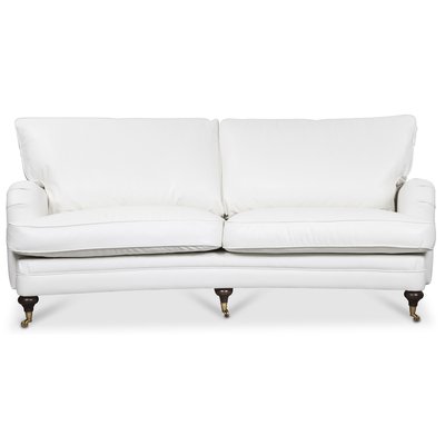 Howard London Premium 4-sits svängd soffa - Vitt PU