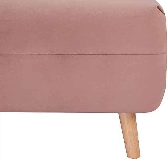 Fauteuil convertible Spike en velours rose Fauteuil convertible Spike en velours rose