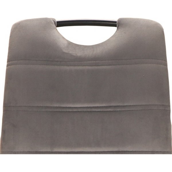 Chaise de salle  manger Rip - Velours gris