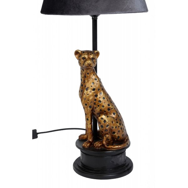 Leopard lampfot - Mssing/Svart