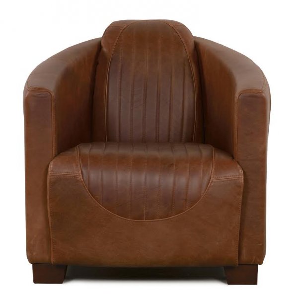 Heritage Clubfåtölj i anilinläder (stripes) Heritage Clubfåtölj i anilinläder (stripes)