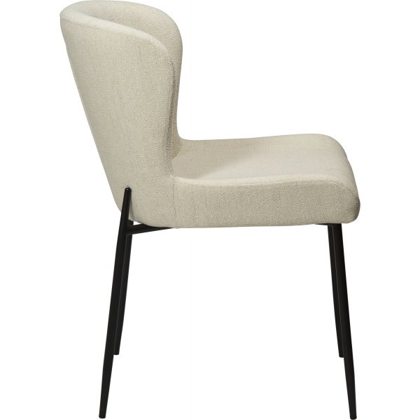 Chaise de salle à manger Glam en boucle beige Chaise de salle à manger Glam en boucle beige