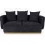 Queen 2-sits soffa - Svart