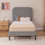 Lit simple Lody 90 x 200 cm - Gris