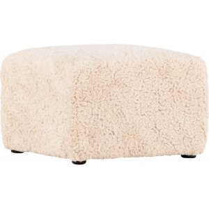 Frankie poef 50 x 50 cm - Beige teddy