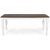 Matbord 180x93 cm - Vit/Brunbets - Victoria + Reng�ring f�r m�bler