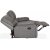 Manhattan biosoffa 2-sits reclinersoffa i grå PU + Möbelvårdskit för textilier