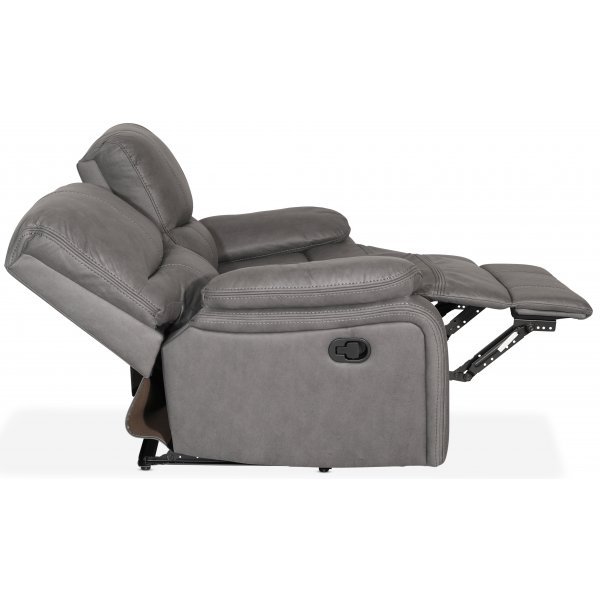 Recliner soffa 2-sits grå biosoffa Recliner soffa 2-sits grå biosoffa