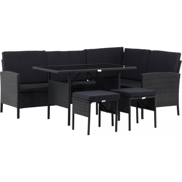 Groupe de canapé d\\\'angle Knock - Noir Groupe de canapé d\\\'angle Knock - Noir