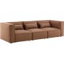 Nees modulsoffa i cognac (sammet) combo 4