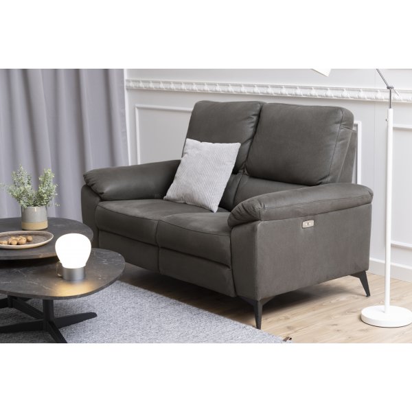 Canapé inclinable 2 places Rana - Gris Canapé inclinable 2 places Rana - Gris
