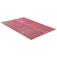Handknuten matta - Overdyed vintage Rosa - 140x200 cm Handknuten matta - Overdyed vintage Rosa - 140x200 cm