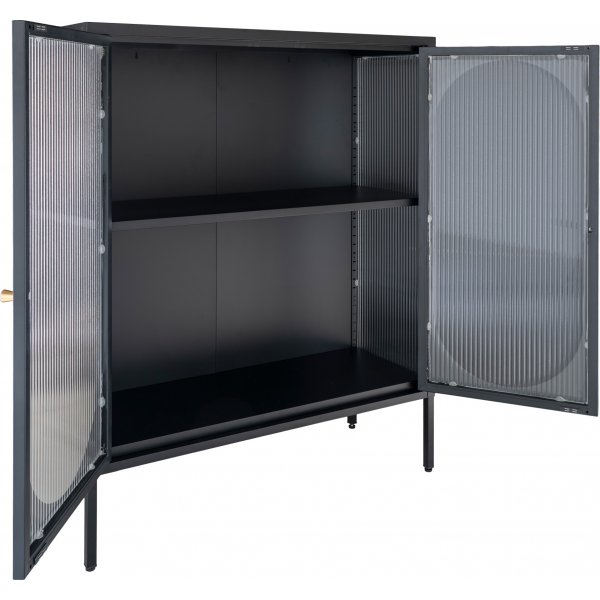 Adelaide vitrinekast 90x110 cm - Zwart