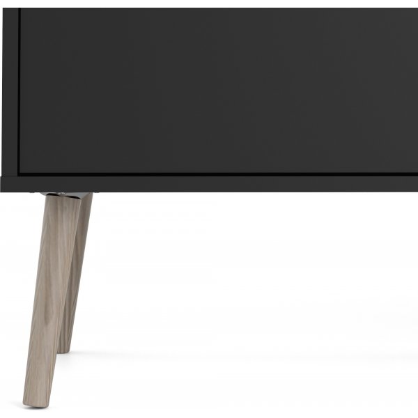 Oslo sk�nk med 3 sk�p och 3 l�dor - Svart/ek