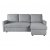 Canap divan Cleo gris avec rangement