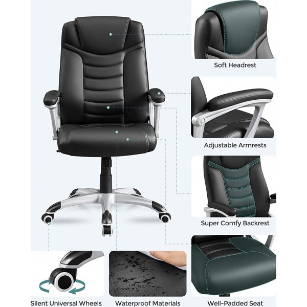 Chaise de bureau Wuhan - Noir Chaise de bureau Wuhan - Noir