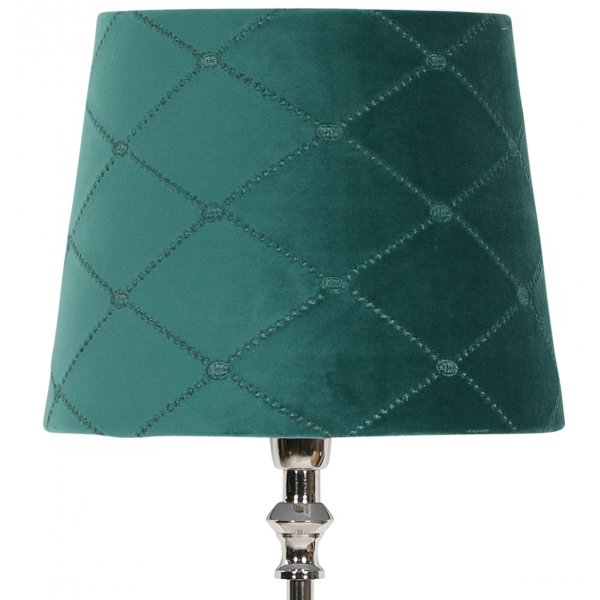 Velvet Diamond lampskrm 20 cm - Turkose