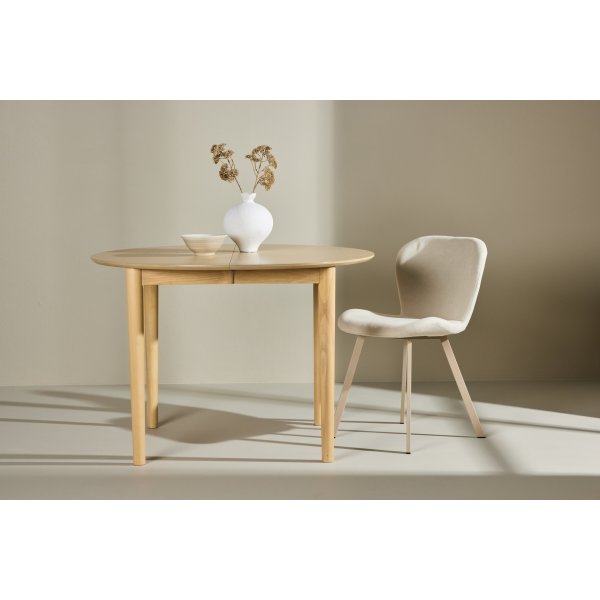 Gilda matbord 110-150 x 110 cm - Whitewash Gilda matbord 110-150 x 110 cm - Whitewash