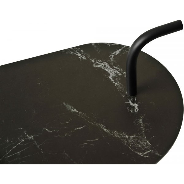 Table relief Pandora 28 x 40 cm - Céramique noire/imitation marbre Table relief Pandora 28 x 40 cm - Céramique noire/imitation marbre