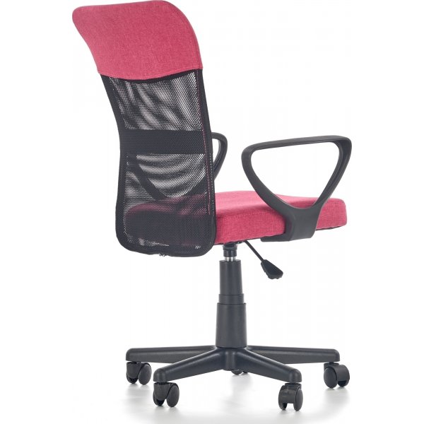 Chaise de bureau Matthias - Rose/noir Chaise de bureau Matthias - Rose/noir