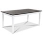 Ramns matbord 140 cm - Vit/Brunoljad ek