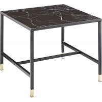 Slope soffbord 60x60 cm - Svart/mässing Slope soffbord 60x60 cm - Svart/mässing