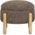 Pouf Medas - Boucl marron