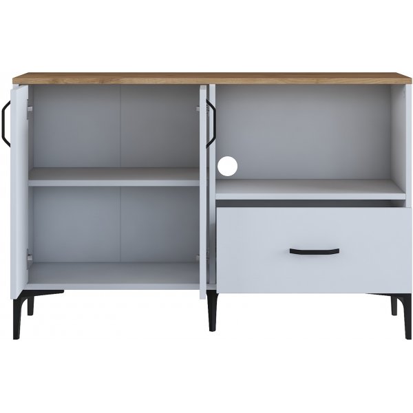 Meuble de cuisine Jericho 161 - Blanc/noyer Meuble de cuisine Jericho 161 - Blanc/noyer