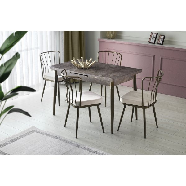 Ensemble de chaises Ylva - Marron