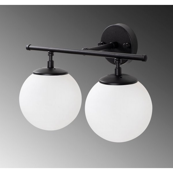 Rosy wandlamp 10745 - Zwart/wit