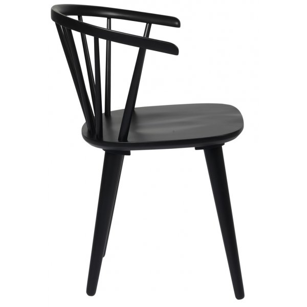 Smokey matgrupp, runt matbord med 4 st Dalsland karmstol - Grbetsad ek/svart + 4.00 x Stolsdyna