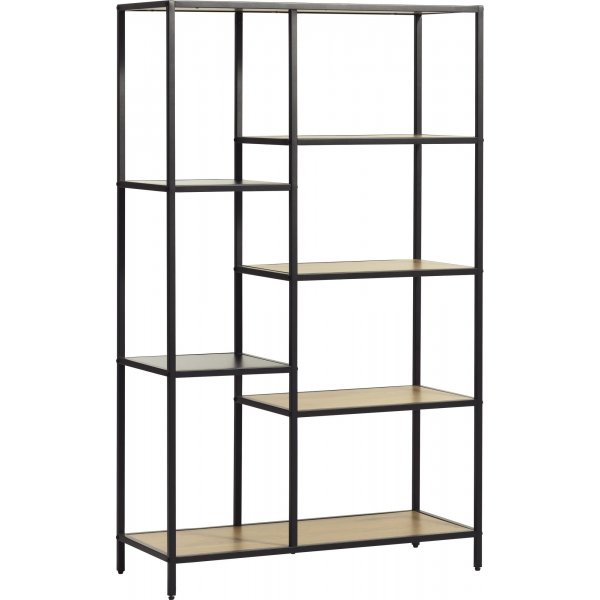 Medici bokhylla H146 cm - Ek/svart