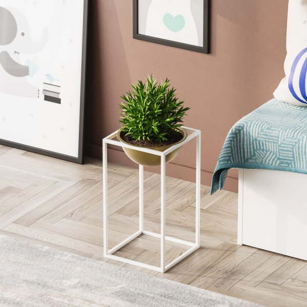 Pot Plato 22 - Blanc/or