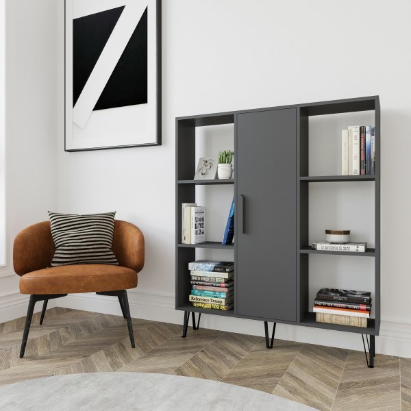 Peoria bokhylla - Antracit Peoria bokhylla - Antracit