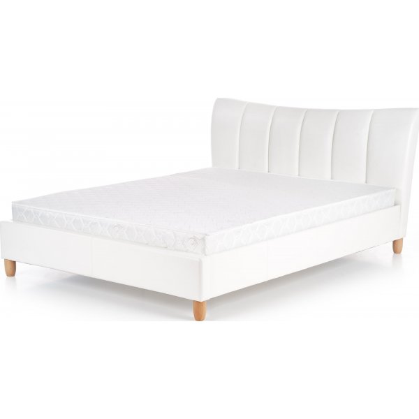 Batol bedframe 160x200 cm in wit kunstleer