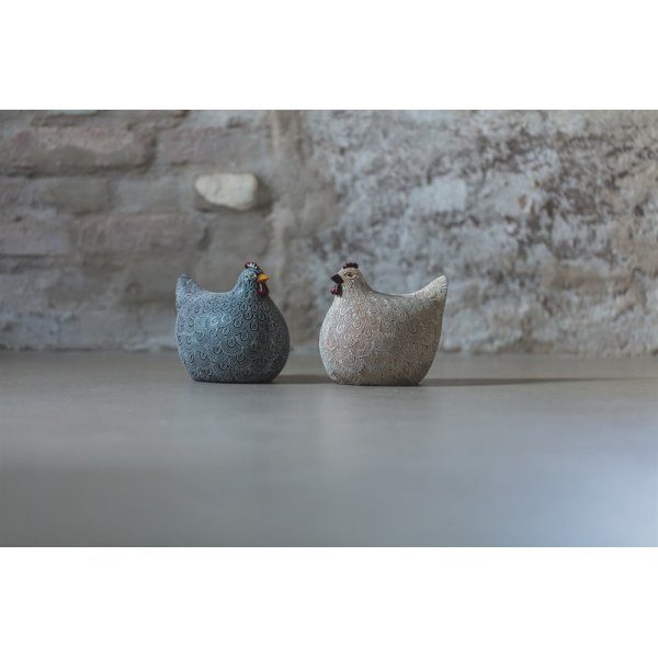 Décoration poule 20 x 15 x 17 cm - Beige Décoration poule 20 x 15 x 17 cm - Beige