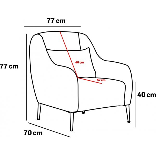 Fauteuil Venus - Crème Fauteuil Venus - Crème