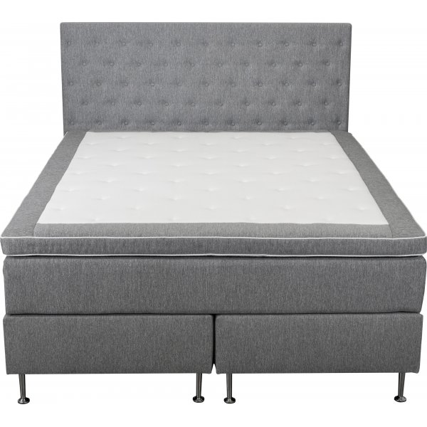 Bed 180x200 cm grijs pocket 5 zones