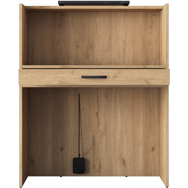 Idora receptiebalie - Walnoot/marmer Idora receptiebalie - Walnoot/marmer