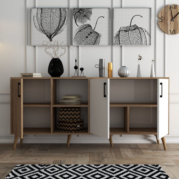 Buffet Exxen - Chêne/blanc Buffet Exxen - Chêne/blanc