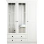 Capeto kledingkast met spiegeldeuren, 135 cm - Wit