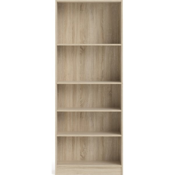 Bibliothèque haute et large Basic - Chêne Bibliothèque haute et large Basic - Chêne
