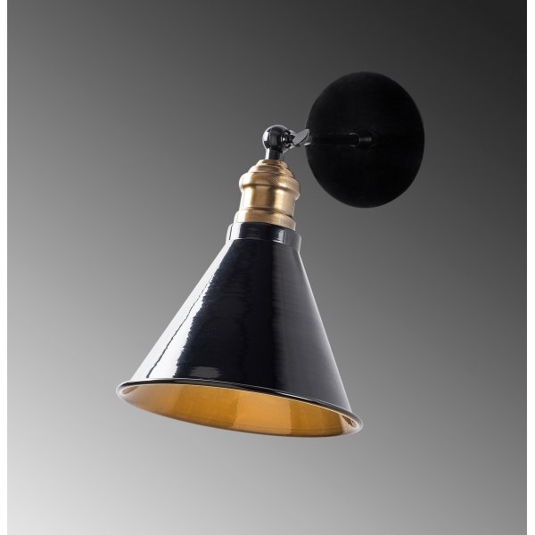 Berkeley wandlamp 251-A - Zwart